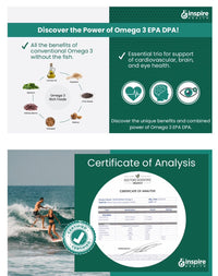 Vegan Omega-3 Gold - Plant Based Algae-Derived EPA & DHA
